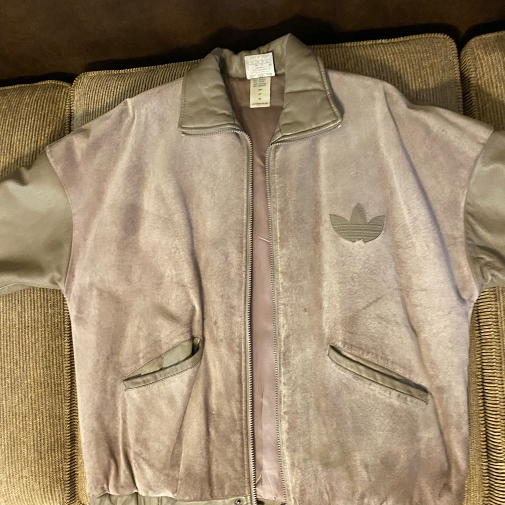 Rare Adidas A15 Leather Jacket, original vintage 80s, promoted by RUN DMC.